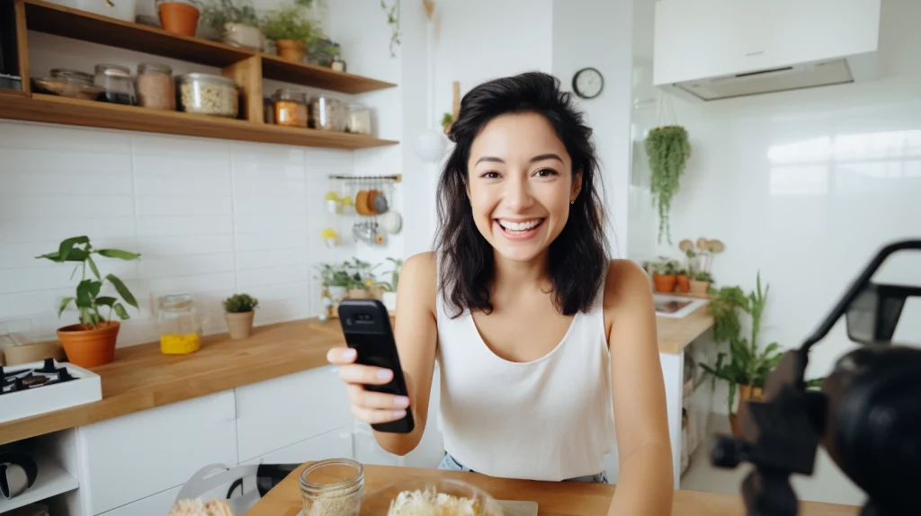 an ambitious younge female food influencer, Becoming a Food Influencer,