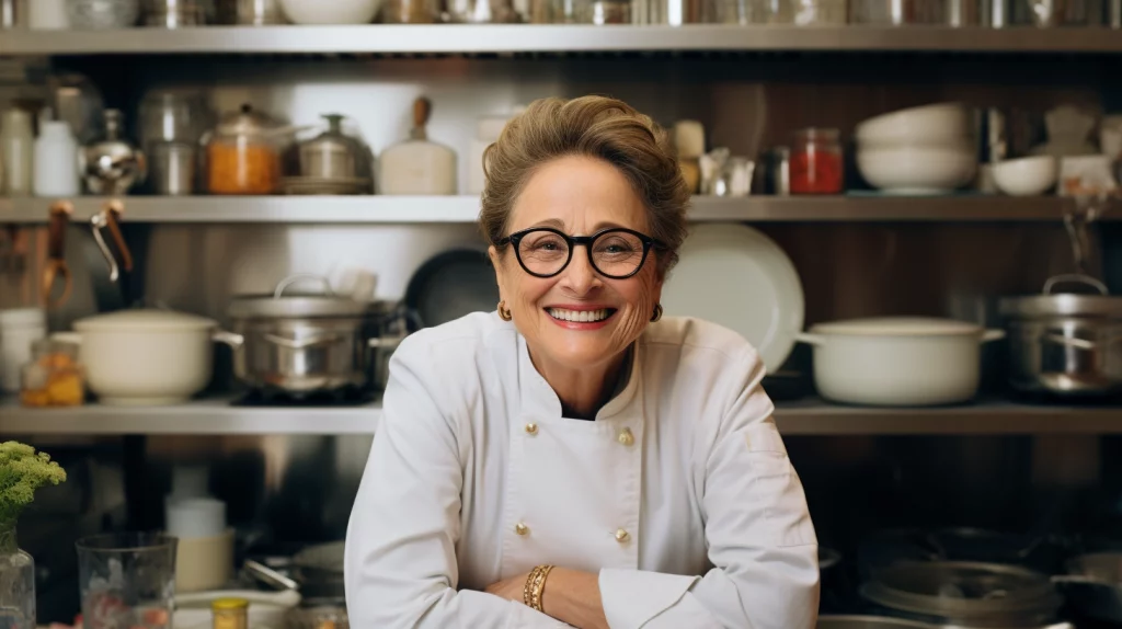 chef Alice Waters wearing glasses