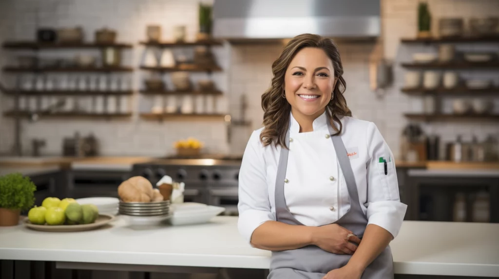 chef Rachel Ray in her kitchen, richest chefs